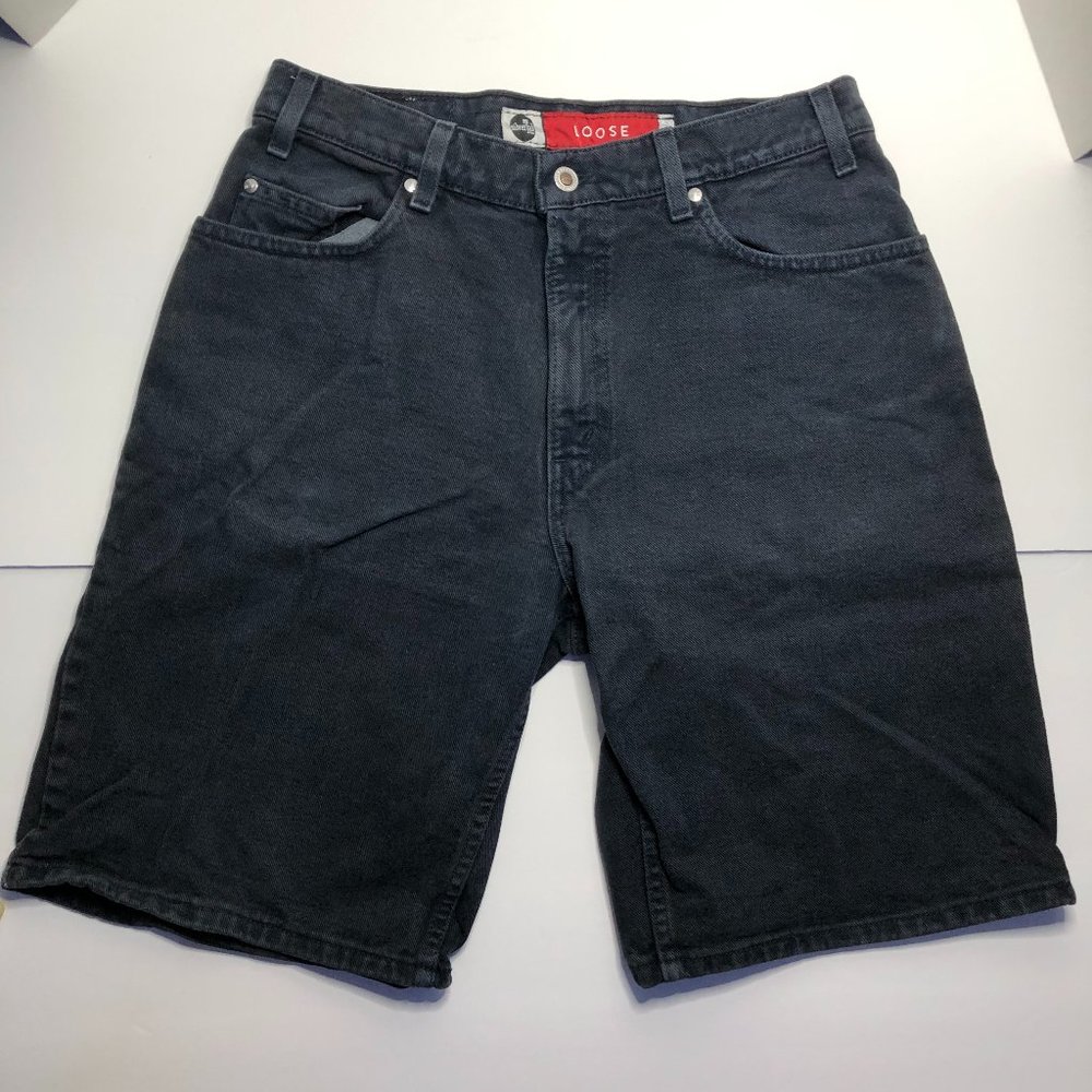 COPY - Vintage Levi's Silver Tab Men Denim Black Shorts Loose Fit Baggy Skate G…